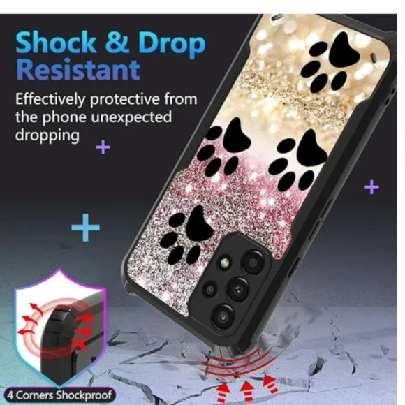 NEW Case for Samsung Galaxy A32 5G Phone PAWS, Stand Kickstand Shock-Absorbing - Picture 5 of 5